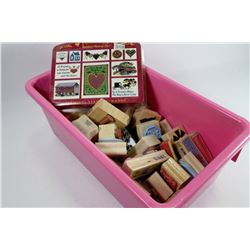 BOX OF SCRAP BOOKING STAMPS