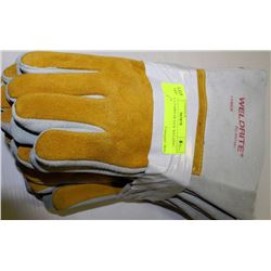 LOT OF 6 PAIRS OF NEW WELDING GLOVES