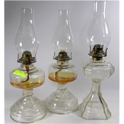 3 OIL LAMPS