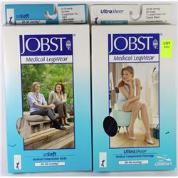 2 PAIRS OF MEDICAL GRADE FIRM COMPRESSION KNEE