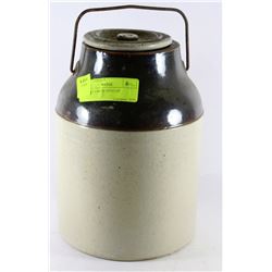 POTTERY CROCK WITH LID