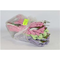 BUNDLE OF 12 PAIRS FLEXI-GRIP GARDEN GLOVES