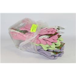 BUNDLE OF 12 PAIRS FLEXI-GRIP GARDEN GLOVES