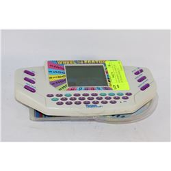 HANDHELD WHEEL OF FORTUNE GAME BY TIGER,COMPLETE
