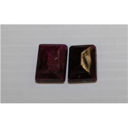 NATURAL RED RUBY 59CT, 2 PIECES