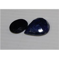 NATURAL BLUE SAPPHIRE 84CT, 2 PIECES
