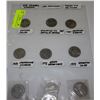 Image 1 : PAGE OF 9 COMMEMORATIVE COINS
