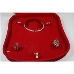 JEWELLERY BOX WITH ASSORTED JEWELLERY