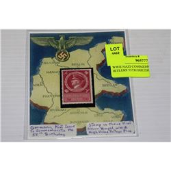 WWII NAZI COMMEMORATE HITLERS 55TH BIRTHDAY ISSUE