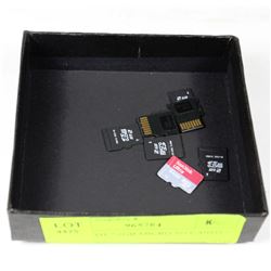 BOX WITH 7 2GB MICRO SD CARDS 1 64GB
