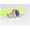 Image 1 : STERLING SILVER AMETHYST RING - 8.6 GRAMS