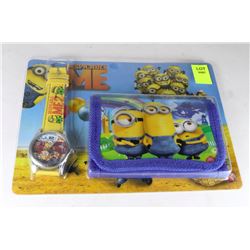 NEW DESPICABLE ME WATCH & WALLET SET
