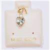 Image 1 : 10KT GOLD AQUAMARINE (0.60CT) PENDANT