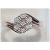 Image 2 : STERLING SILVER  DIAMOND  RING  WITH 7 DIAMONDS