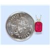 Image 2 : 10KT GOLD  RUBY DIAMOND PENDANT W/ COA