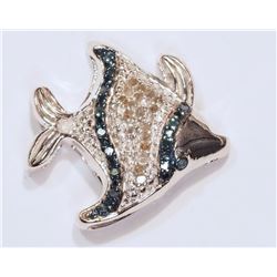 STERLING SILVER  DIAMOND PENDANT W/ COA