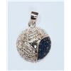 Image 1 : STERLING SILVER DIAMOND PENDANT W/ COA