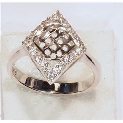 STERLING SILVER  CUBIC ZIRCONIA RING