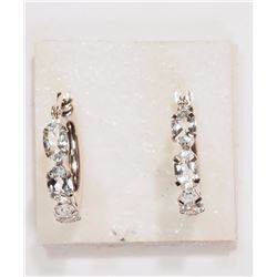 10KT GOLD AQUAMARINE EARRING W/ COA