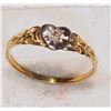 Image 1 : 10KT GOLD DIAMOND BABY RING