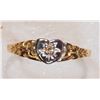 Image 2 : 10KT GOLD DIAMOND BABY RING