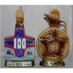 2 BEAMS REGAL CHINA WHISKEY BOTTLES X2