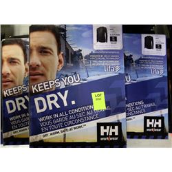 5 PKS OF HELLY HANSEN XL KEEPS YOU DRY