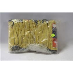 PK OF 12 GANDER BRAND  LEATHER GLOVES