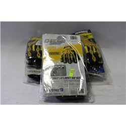 LOT OF 5 PRS OF HEX ARMOUR PROTECTION GLOVES