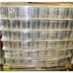 SKID OF EMPTY PAINT CANS