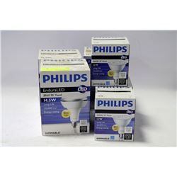 BOX OF 6 ASSORTED PHILLIPS LED LIGHTS