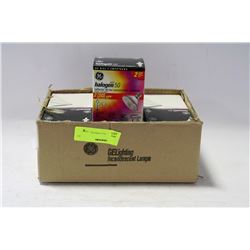BOX OF 6 GE HALOGEN LIGHTS