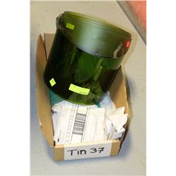 LOT OF DARK FACED GRINDING SHEILD