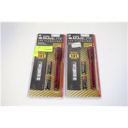 LOT OF 2 MAG LIGHT LED FLASHLIGHT