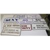Image 1 : LOT OF LICENCE PLATE SIGNS