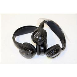 LOT OF 2 WIRELESS HEADPHONES