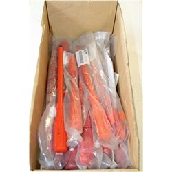 BOX OF INSULATED FLAT HEAD 8" SCREWDRIVERS
