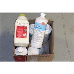 BOX OF WASTE DEODORIZER AND HAND CLEANER