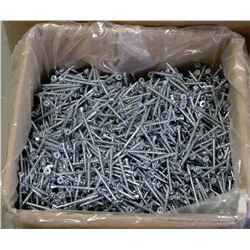 BOX OF 8X2 ZINC PLATED SCREWS