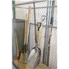 Image 1 : ASSORTED SHOVELS & PICK AXE