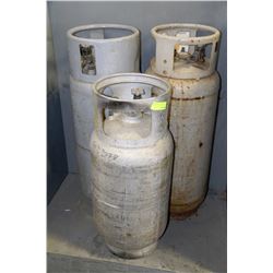 LOT OF 3 FORKLIFT PROPANE TANKS