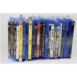 BOX OF BLU-RAY MOVIES