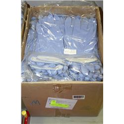 BOX OF APPROX 120 PAIRS OF RUBBER GLOVES SIZE MED