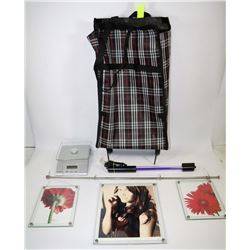 CLOTH BAG ON WHEELS WITH STARFRIT KITCHEN SCALE,