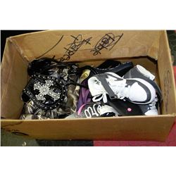 BOX WITH NEW WOMENS SHOES,PURSES,NIKE,AEROPOSTAL