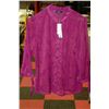 Image 1 : NEW LADIES BURGUNDY BLOUSE - SIZE S