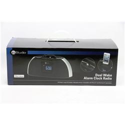 INSTUDIO DUAL WALE ALARM CLOCK FITS I-PHONE 5 & 6