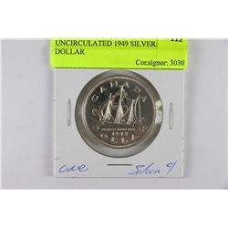 UNCIRCULATED 1949 SILVER DOLLAR