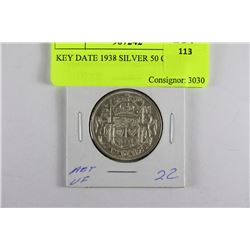 KEY DATE 1938 SILVER 50 CENTS
