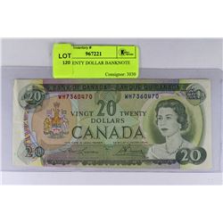 1969 TWENTY DOLLAR BANKNOTE